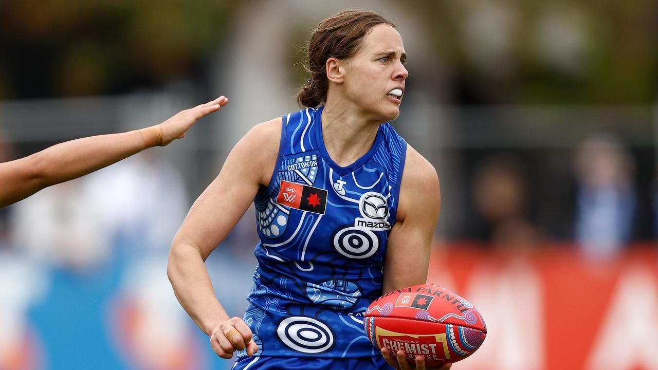 Can Jasmine Garner lead the Kangaroos into the AFLW grand final? Picture: Michael Willson/AFL Photos