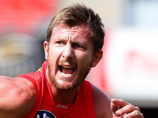 Nathan Bock in action during the Suns V GWS NEAFL game at Metricon Stadium, Gold Coast. Pics Adam Head