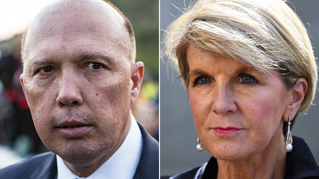 Peter Dutton and Julie Bishop.