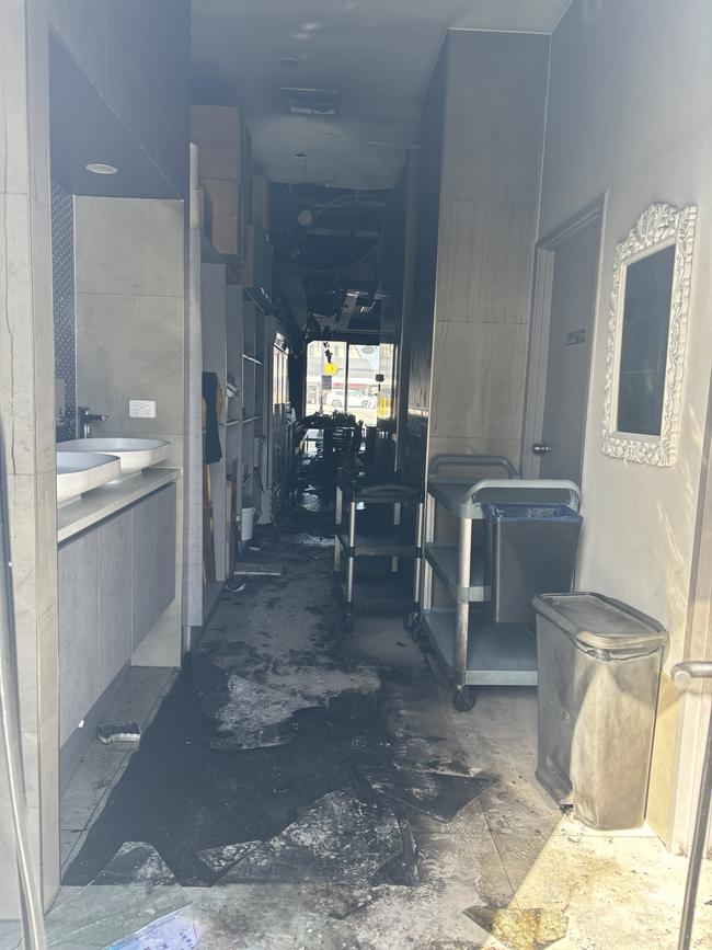 Saray Kebab House Restaurant and Cafe was victim to an arson attack overnight Picture: Charlie Dadds