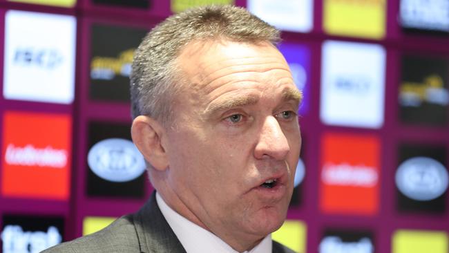 Broncos chief executive Paul White will stand down later this year. Picture: Annette Dew