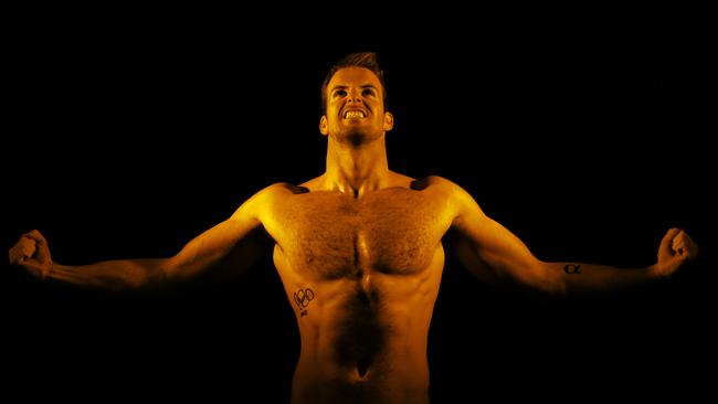 ***FOR THURSDAY EDITIONS - CONTACT DAVID HELE BEFORE USE*** Australian swimmer James Magnussen pictured at Sun Studios in Sydney to promote the up-coming Commonwealth Games in Glasgow. Picture: Toby Zerna