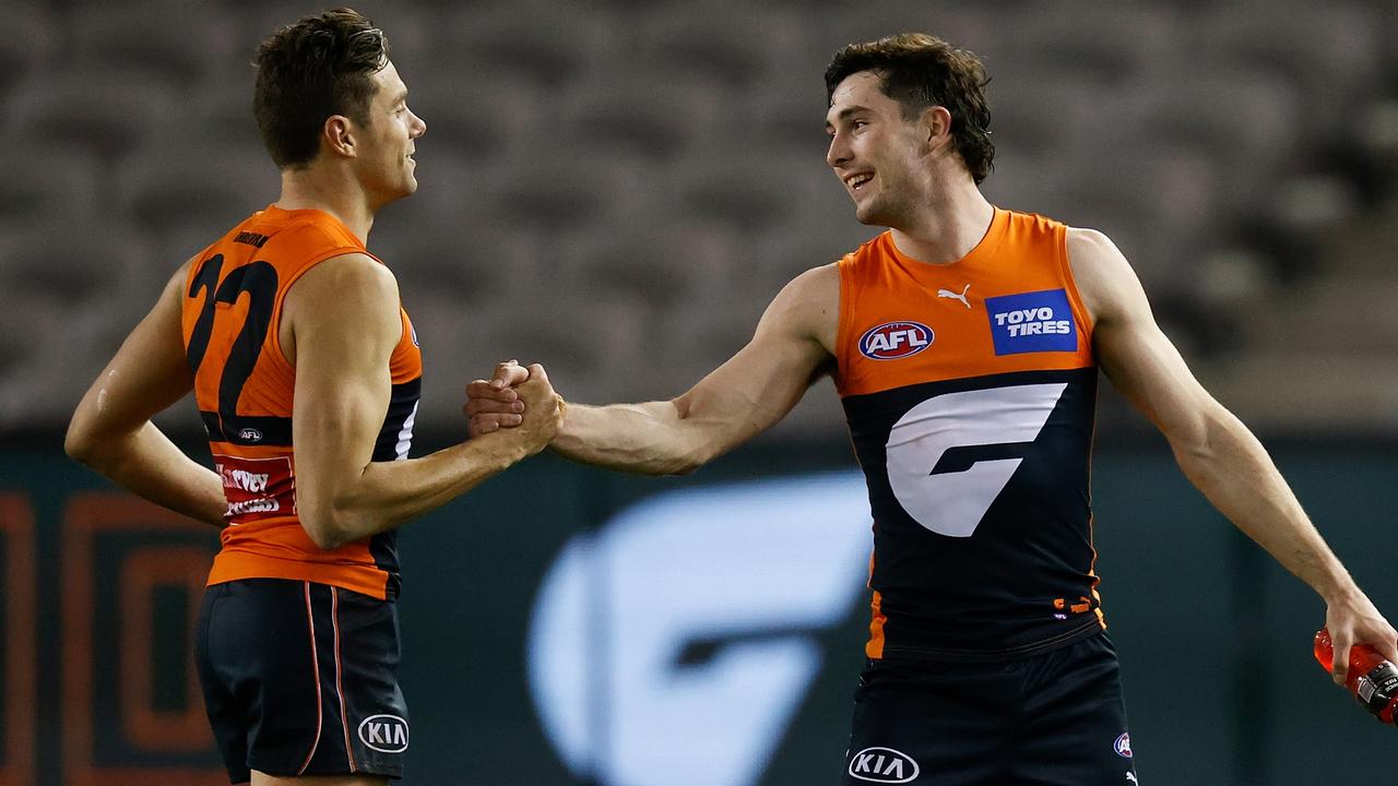 Josh Kelly starred on his return to the Giants side. Picture: Michael Willson/AFL Photos