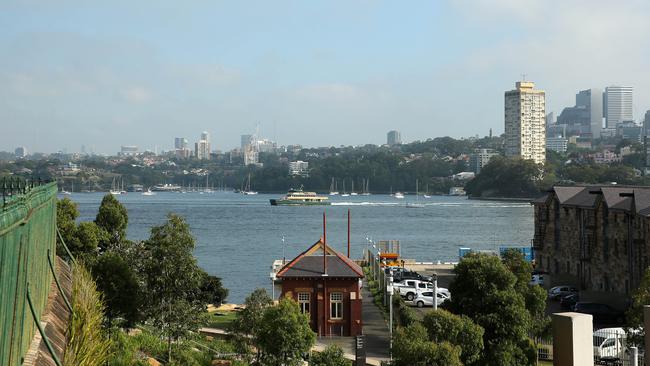 The view from Dalgety Rd, Millers Point. Picture: Tim Hunter.