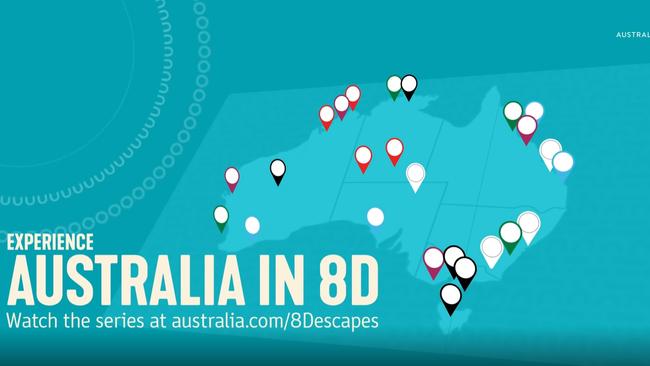 Destinations included in Tourism Australia's 'Experience Australia in 8D Sound' marketing campaign.