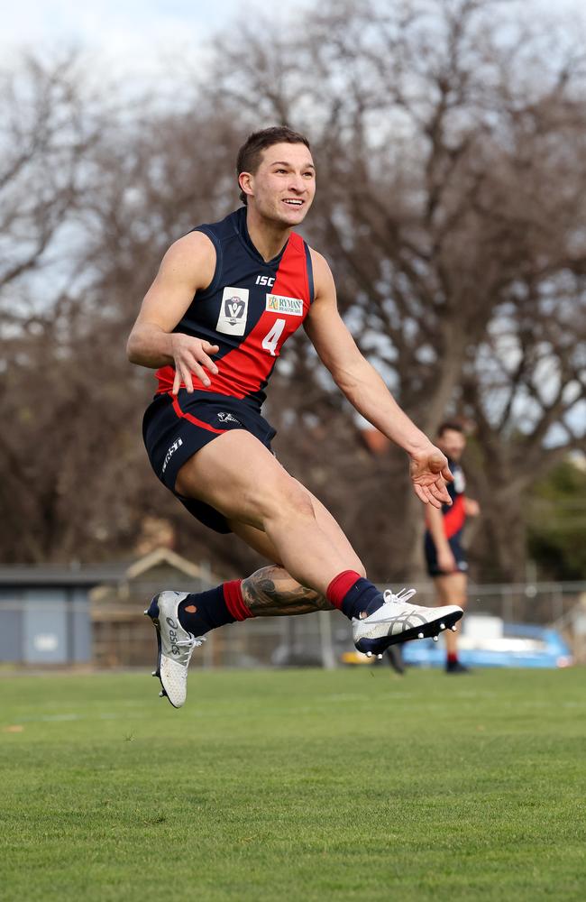 Sam Lowson in action for Coburg in 2021. Picture: George Salpigtidis