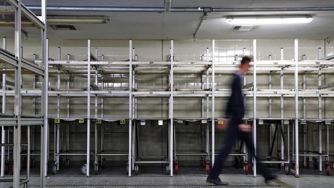 The Glebe morgue where bodies were housed. Picture: Sam Ruttyn