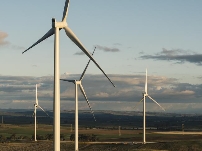 Renewable energy sources like wind energy now supply about 40 per cent of SA’s power.