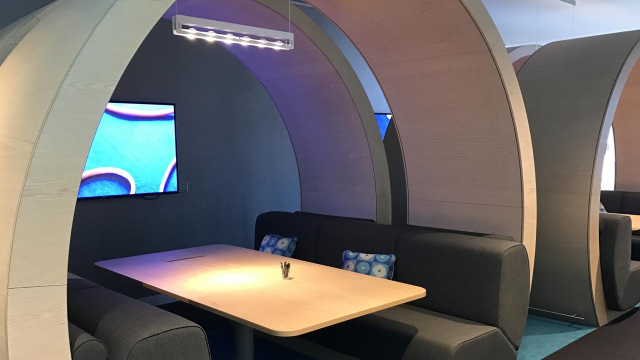 A meeting booth at KPMG Australia's Sydney office at Barangaroo. Picture: Supplied