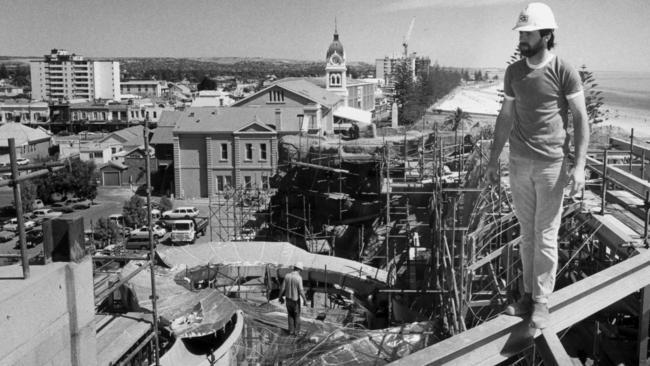  Construction of Magic Mountain in 1982. Picture: News Corp Australia  