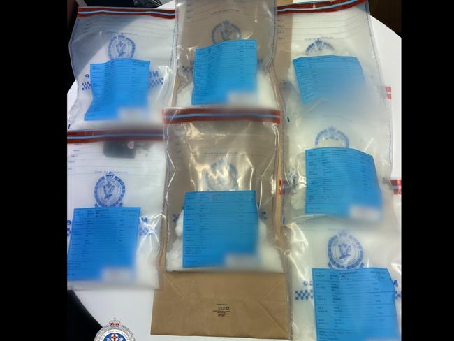 Methylamphetamine seized by officers at a Bondi address as part of Operation Hawk. Picture: NSW Police.