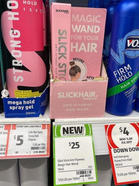 The $25 item has begun rolling out into stores, officially being stocked across all 840 Coles supermarkets by August 16. Picture: Instagram/miaplecic