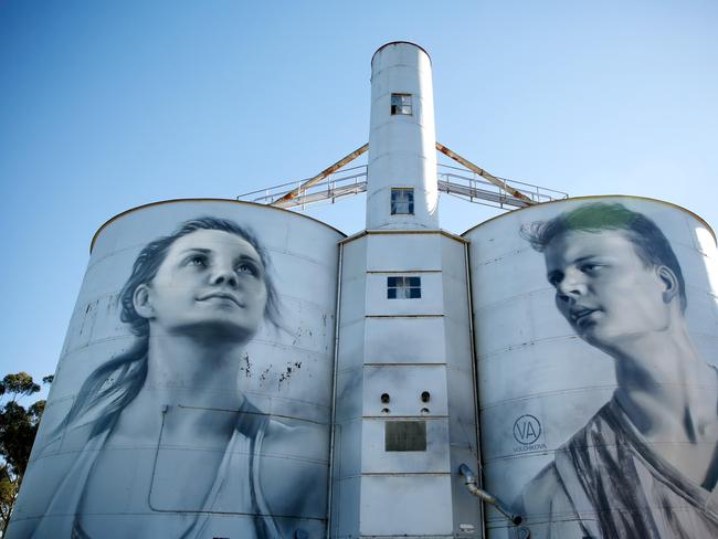 Silo art at Rupanyup. Picture: Chloe Smith