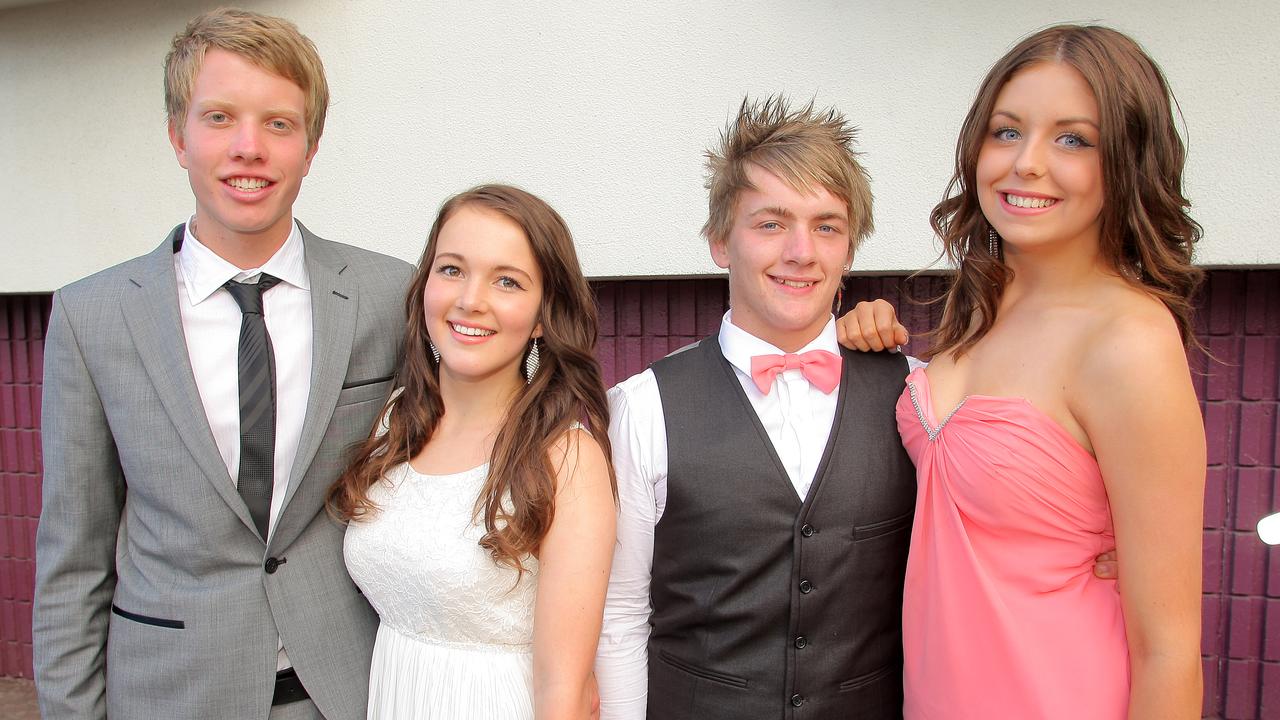 School Leavers Dinner (Formal), Sorell High School at the Mercure Hotel, from left, Bradley Hibberd, Sophie Galloway, Jeremy Lowe and Jess Dowes