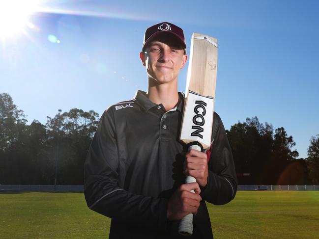 Sinfield at the home ground of junior club Mudgeeraba Nerang. Picture: Glenn Hampson