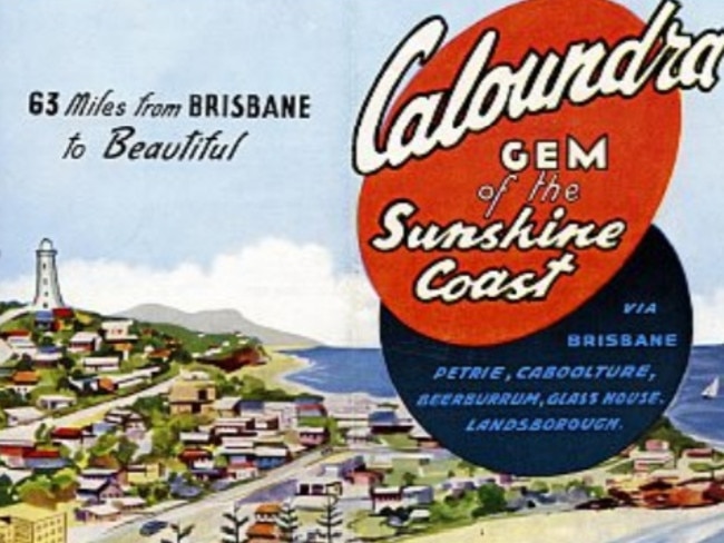 An early print ad for Caloundra. Picture: Visit Sunshine Coast