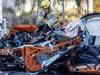 Horror pics of fatal crash with parked truck