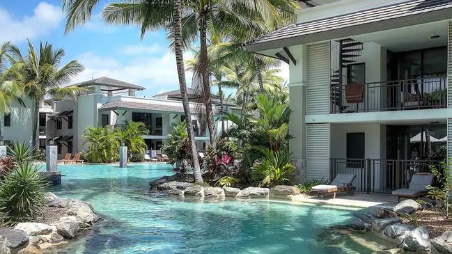 Find a meandering lagoon outside your room. Picture: Airbnb