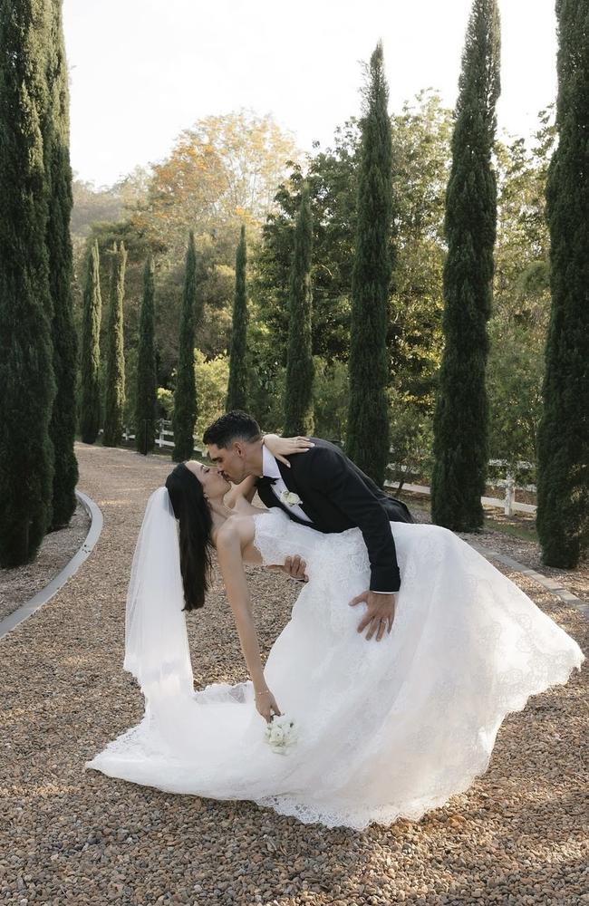 Charlie Cameron has married Caitlin Seeto. Picture: Instagram