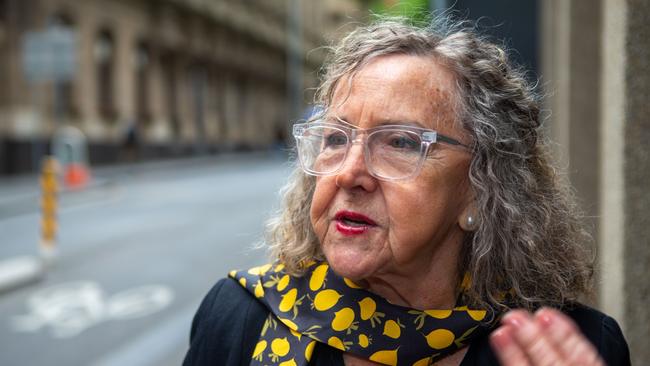 Survivor Beth Heinrich was present at Peter Hollingworth’s hearing at Victorian Bar Mediation Centre. Picture: Valeriu Campan