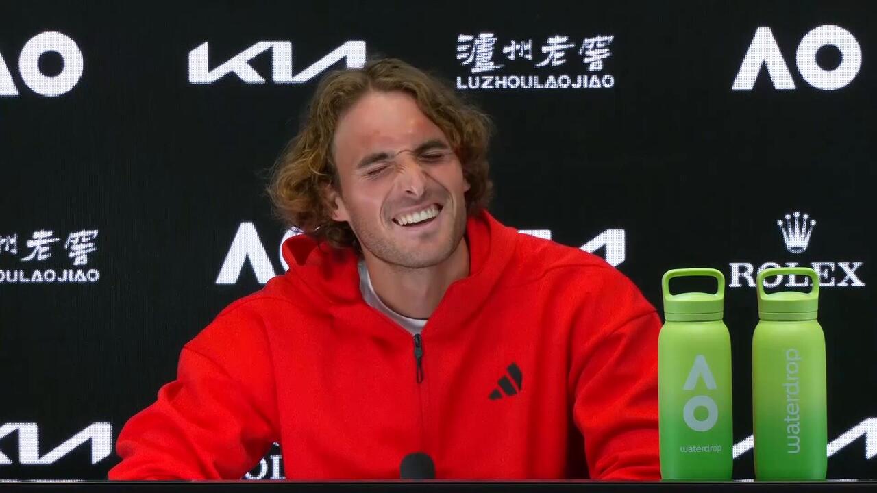 Tsitsipas excited to see new coaching pods in action