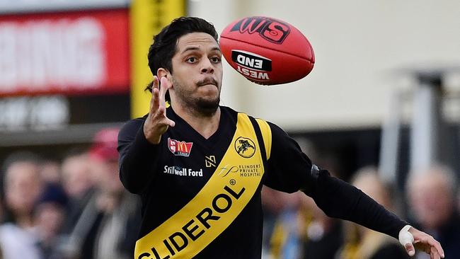 Ian Milera in action for Glenelg in 2018. Picture: Tom Huntley