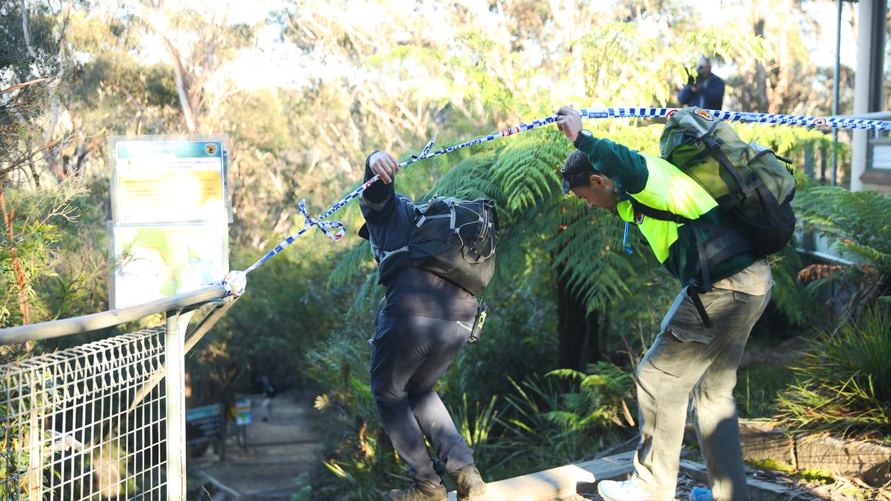 A rescue team was sent in to retrieve the bodies. Picture: News Corp Australia