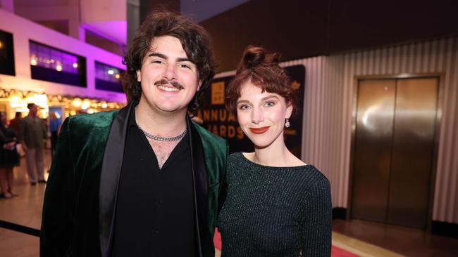 Callun Harverson and Jessica Yates at the Screen Forever SPA Awards at The Star Gold Coast for Gold Coast at Large. Picture, Portia Large.