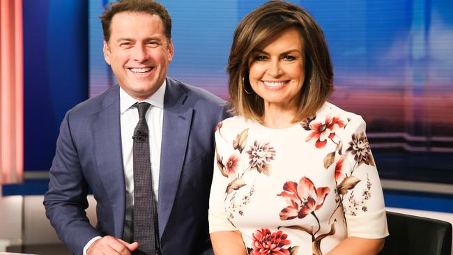 Karl Stefanovic and Lisa Wilkinson hosting the Today show.