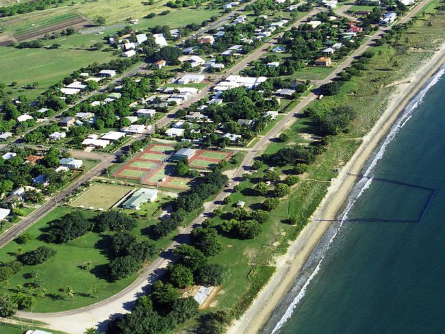 The stretch of beach at Bowen where Rachel Antonio was last seen.