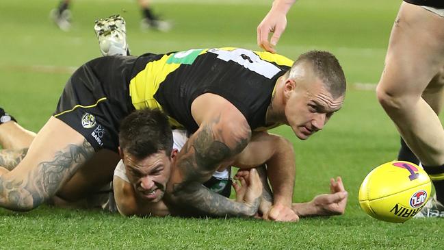 Catch the AFL’s best, including Dustin Martin, anytime and anywhere. Picture: Alex Coppel