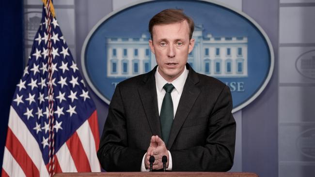 White House national security adviser Jake Sullivan says the strategy was delayed because analysts needed to factor in lessons from Russia’s invasion of Ukraine. Picture: AFP