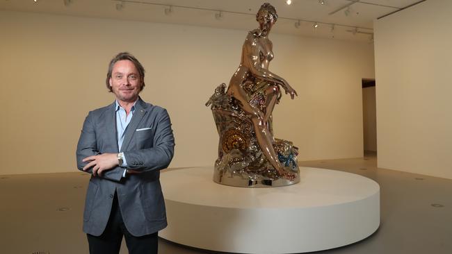 NGV director Tony Ellwood inside the exhibition. Picture: Alex Coppel