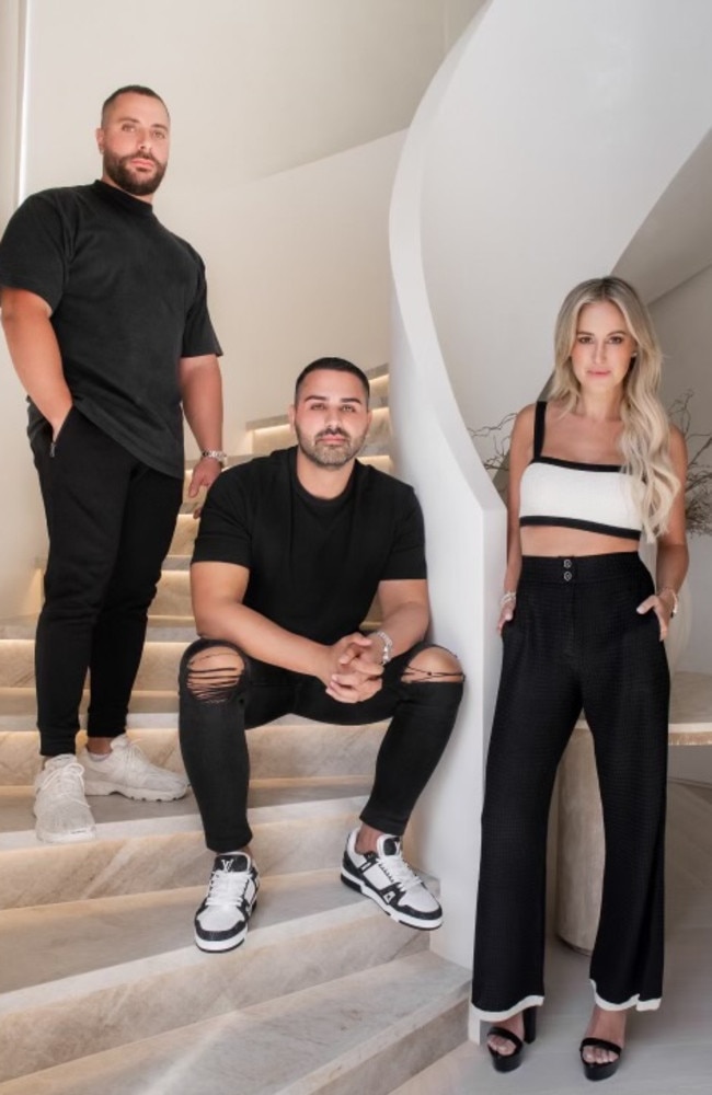 Roxy Jacenko seen in social media post with Youssef Tleis and Kassim Alaouie seen promoting Roxy's Bootcamp. Picture Instagram