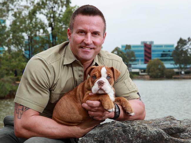 Dog behaviourist Nathan Williams. Picture: Justin Lloyd