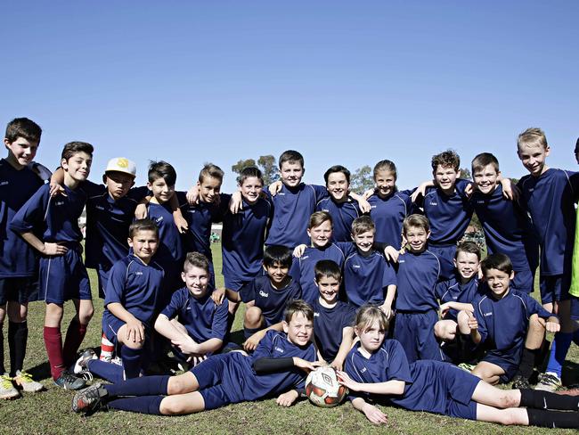 10/08/16 Players from St Bernadette's Primary School in the Wanderers Schools Cup regional qualifying tournament. Adam Yip/The Daily Telegraph