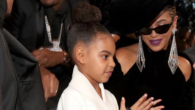 Blue Ivy’s clearly still smarting about her mum losing Album of the Year last year. Picture: Getty