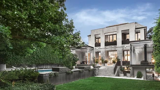 This Lansell Rd, Toorak, mansion comes with a resort-style pool, a cinema, a gym and an on-site wellness retreat.