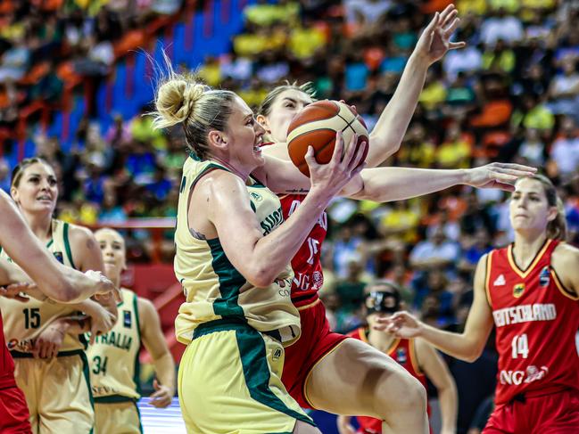 Lauren Jackson will line up for the Opals once again for warm up games in China as she continues to prepare for her fifth Olympics. Picture: FIBA.