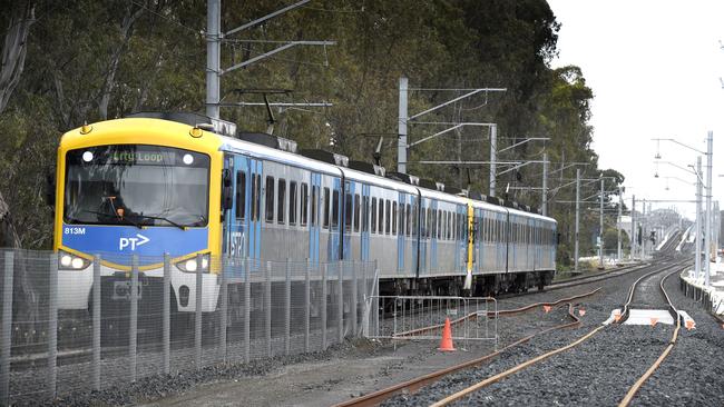 A man has been arrested after a woman was allegedly pushed on to train tracks at Richmond Station. Picture: Andrew Henshaw