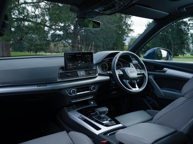 The interior of the 2023 Audi Q5 55 e plug-in hybrid