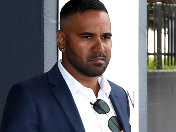 Ex AFL footballer Andrew Lovett arriving at the Frankston Magistrates court. PICTURE : PENNY STEPHENS. 8TH FEBRUARY 2017