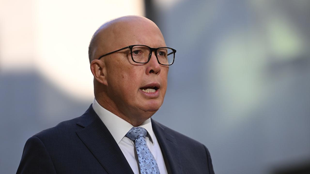 Opposition Leader Peter Dutton has pledged to return the funding split to 80:20 if the Coalition is elected at the next federal election. (Photo by Tracey Nearmy/Getty Images)