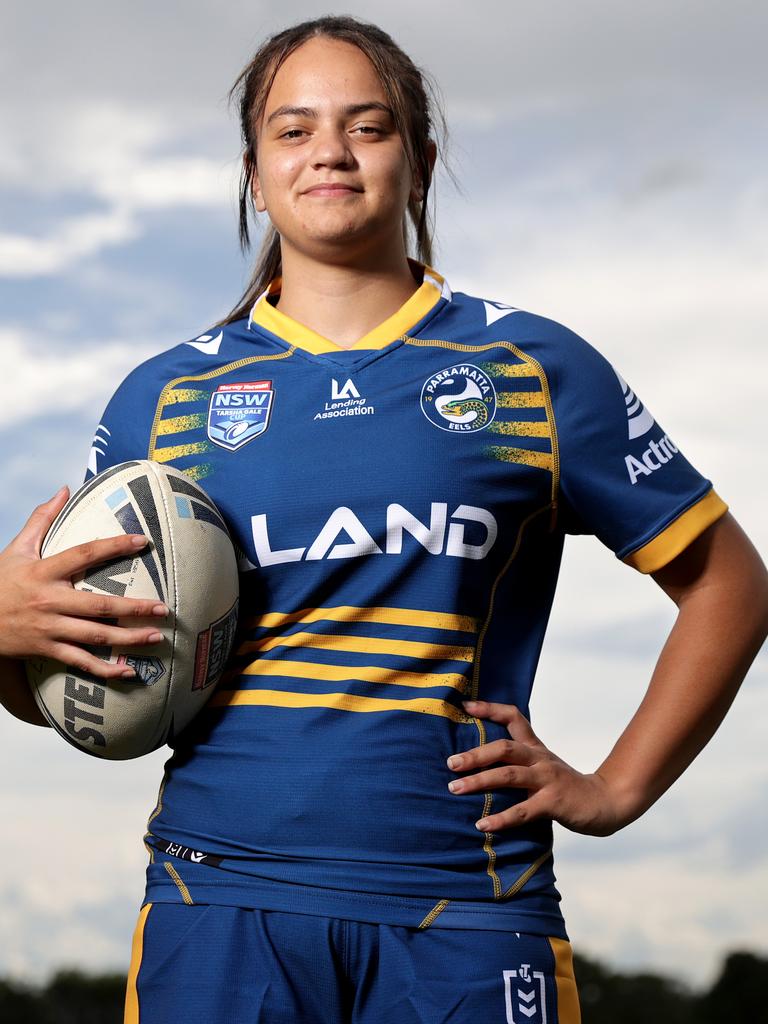 Talented Parramatta Eels halfback Rosemarie Beckett has proven herself a star of the future. Picture: Toby Zerna