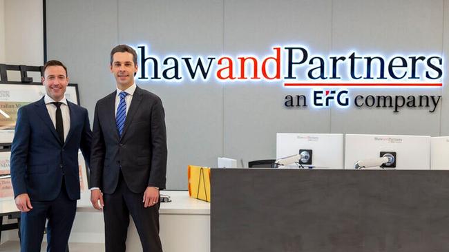 Shaw and Partners senior portfolio managers Stephen Lyle and Christopher Wollermann.