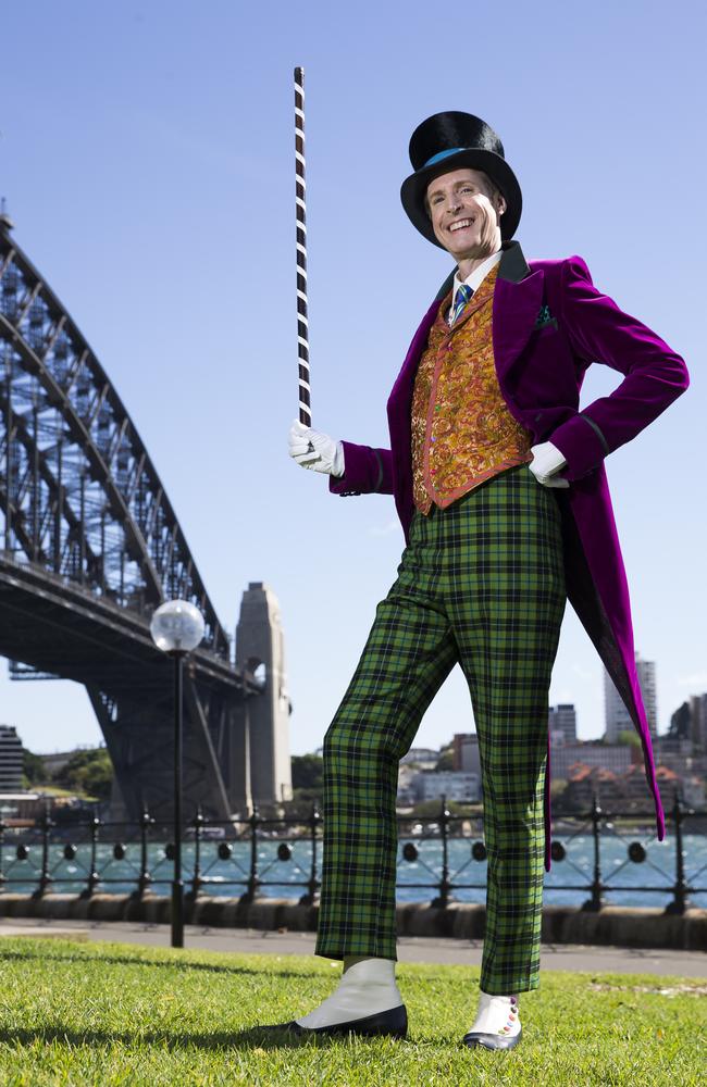 Paul Slade Smith will be playing Willy Wonka in the upcoming Charlie and the Chocolate Factory musical in Sydney. Picture: Dylan Robinson