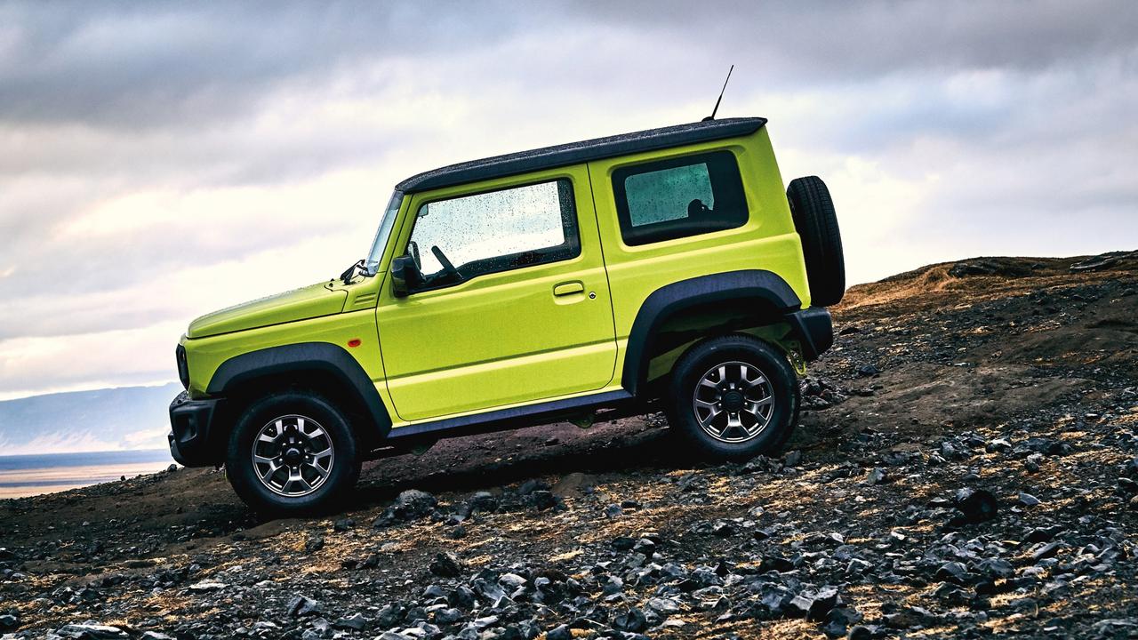 The Jimny has a number of handy driver aids including hill descent control.