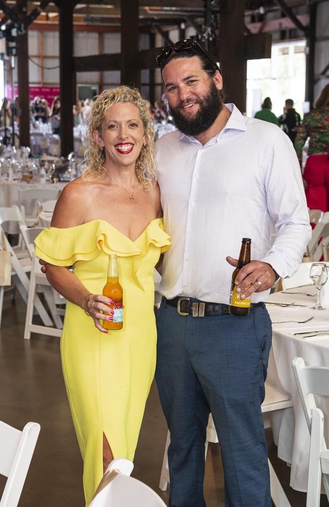 Mandy and Oli Pearl representing Lion at Ladies Diamond Luncheon hosted by Toowoomba Hospital Foundation at The Goods Shed, Friday, October 11, 2024. Picture: Kevin Farmer