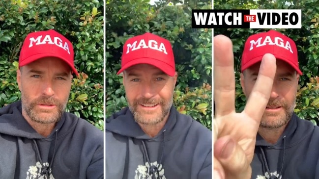 'Go Trump': Pete Evans dons MAGA hat