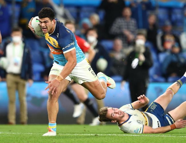 David Fifita has busted the most tackles of any player (Photo by Chris Hyde/Getty Images)